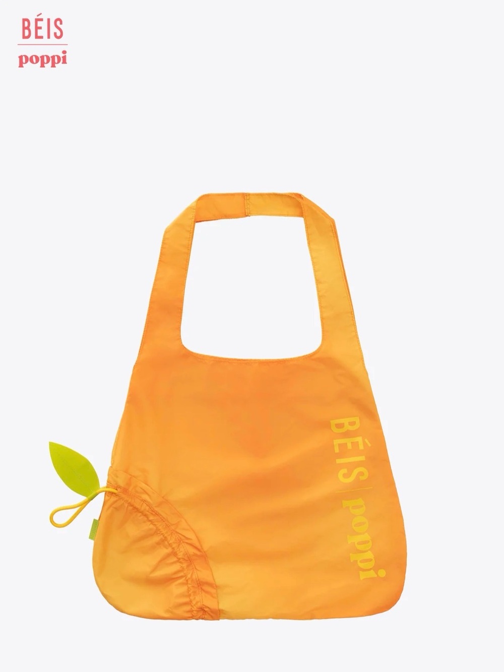 BÉIS x poppi The Reusable Shopping Tote 
in Mango. NWT. LIMITED EDITION